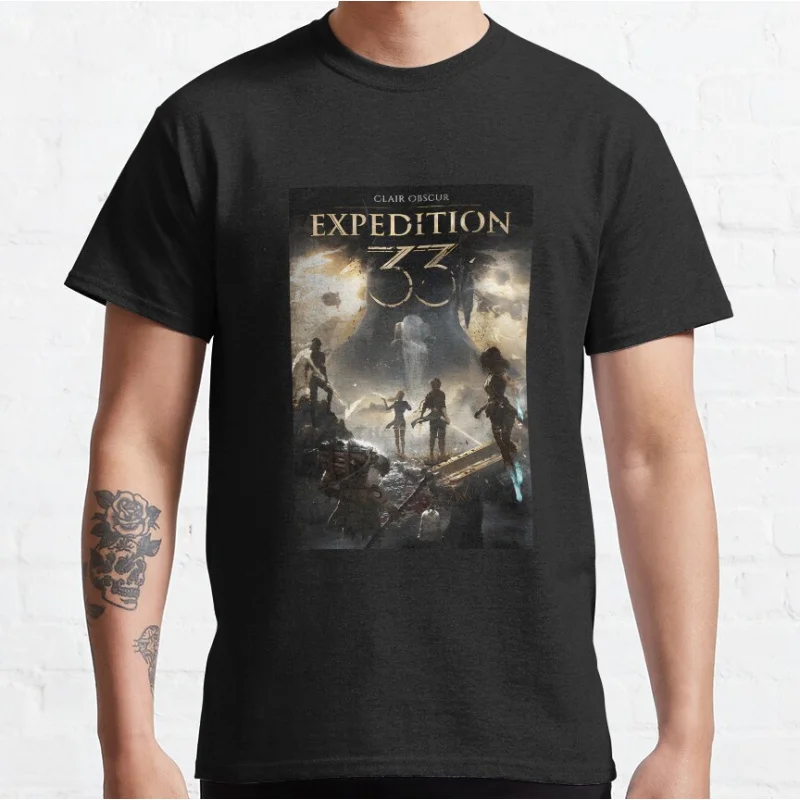 

Clair Obscur Expedition 33 video game Dark Fantasy Gaming T-shirtGift for Gamer Large size Adult Tops S-6xl