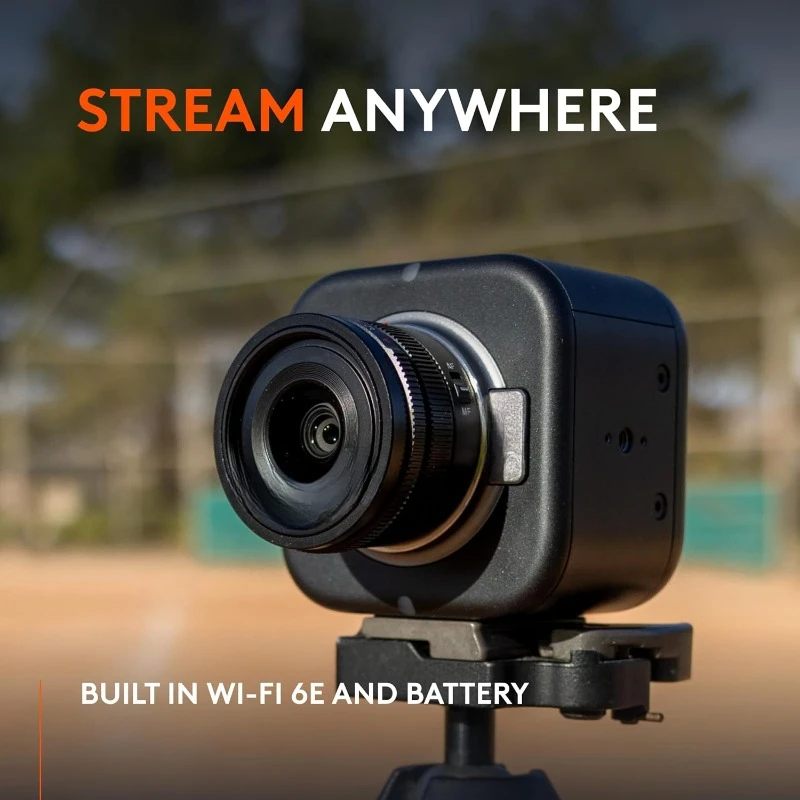 Wireless Live Streaming Camera, 4K Video Camera with Interchangeable Lens, Multicam Ready, Intuitive App Control