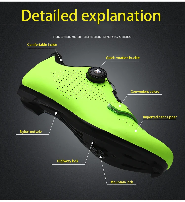 Neue Unisex Pedal Fahrradschuhe Flache Schuhe Geeignet für Bergsport Pedal Selbstsichernde Fahrradschuhe Atmungsaktive Fahrradschuhe – Detail 9
