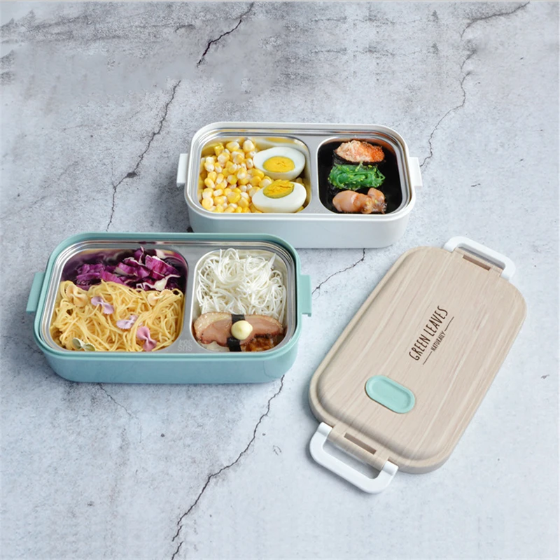 

Stainless Steel Lunch Box Creative Simplicity Home Office Camping Hiking Leakproof Portable Food Container Student Kid Bento Box