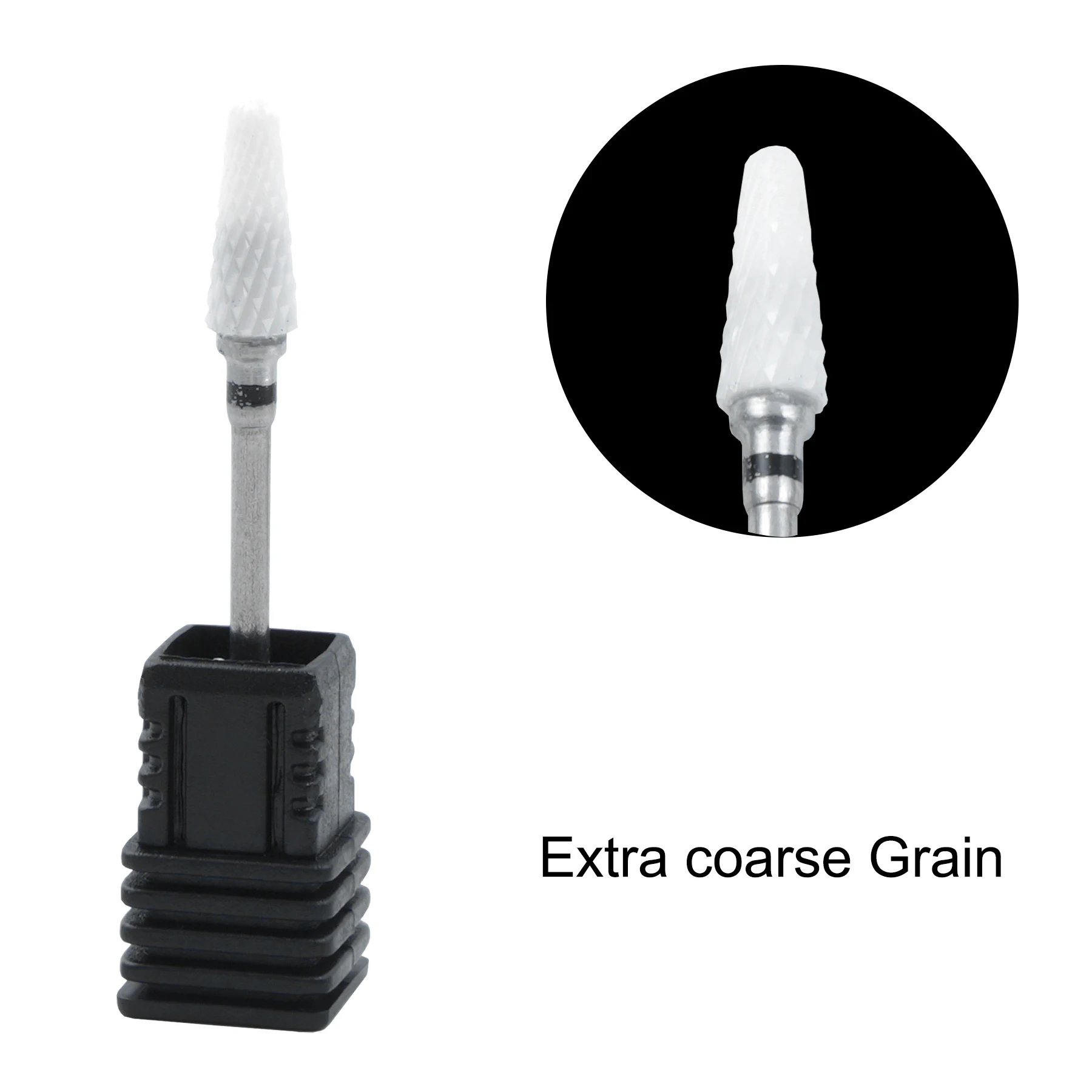 5-teiliges Kit heiß! Keramik Nagel Bohrer Bits Fräser Nagel Dateien Nagel Bohrer Bits Flamme Keramik Gel Polish Remover Dateien Grat Nagel