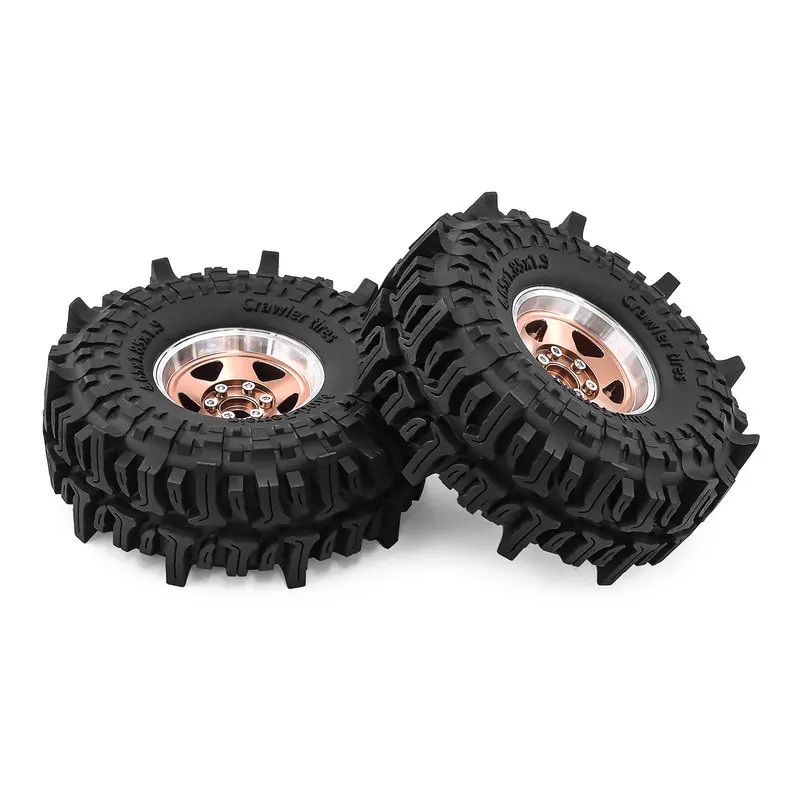 118*47mm 1.9 inch Metal RC Crawler Beadlock Wheel & Tires for 1/10 Traxxas TRX4 TRX6 Axial Scx10 Axi03007 90046 D90 D110 SCX10