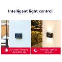 Solar Wall Lamp Outdoor Waterproof Solar Powered Light UP and Down Illuminate Home Garden Yard Decoration Outside Sunlights 3