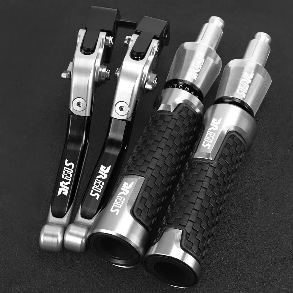 FOR Suzuki DR650S DR650SE DR 650 DR650 S SE 1994-2010 2009 2008 Motorcycle Adjustable Clutch Brake Lever Handlebar grips ends