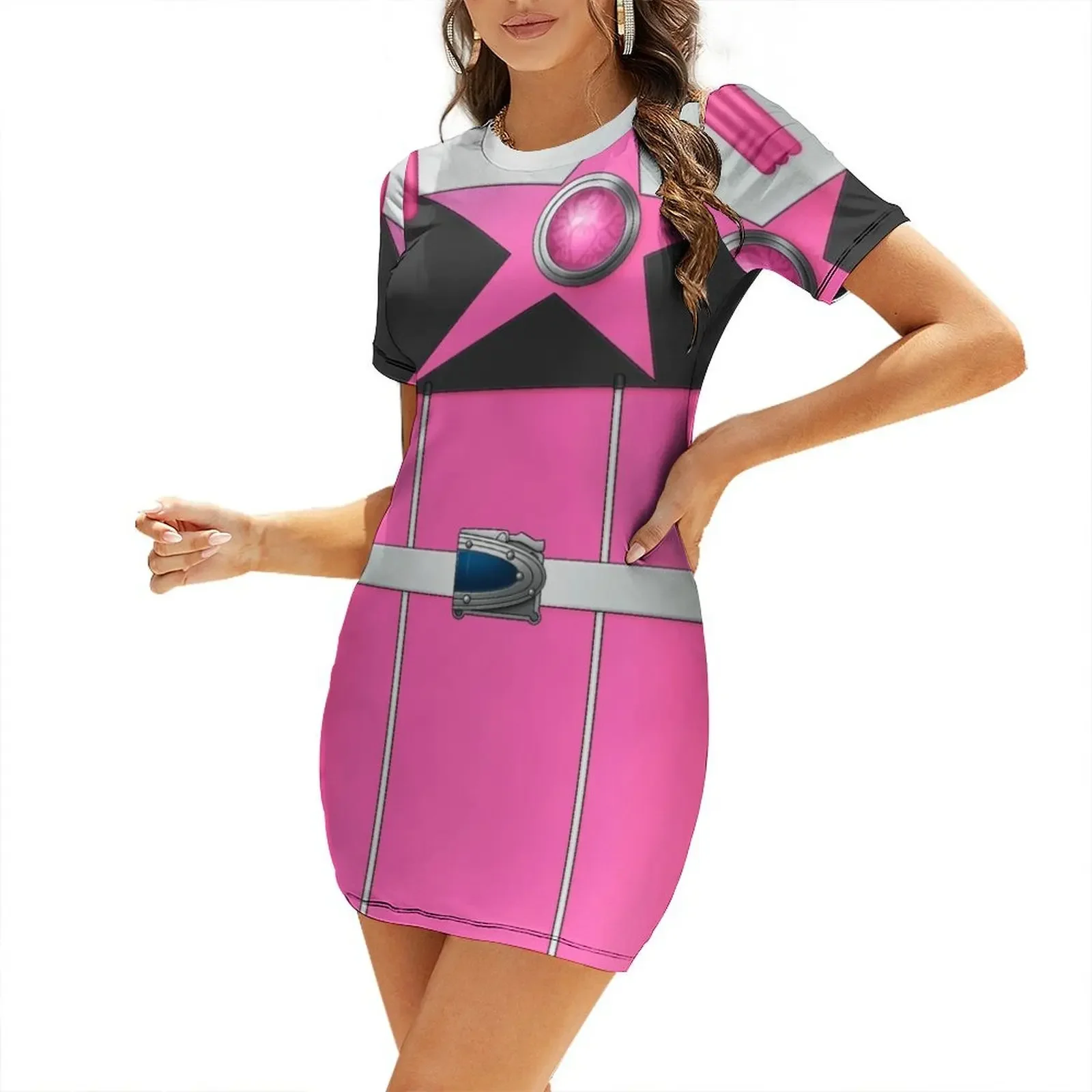 

WashiPink Short-Sleeved Dress dresses with long sleeves Aesthetic clothing sexy dress for women