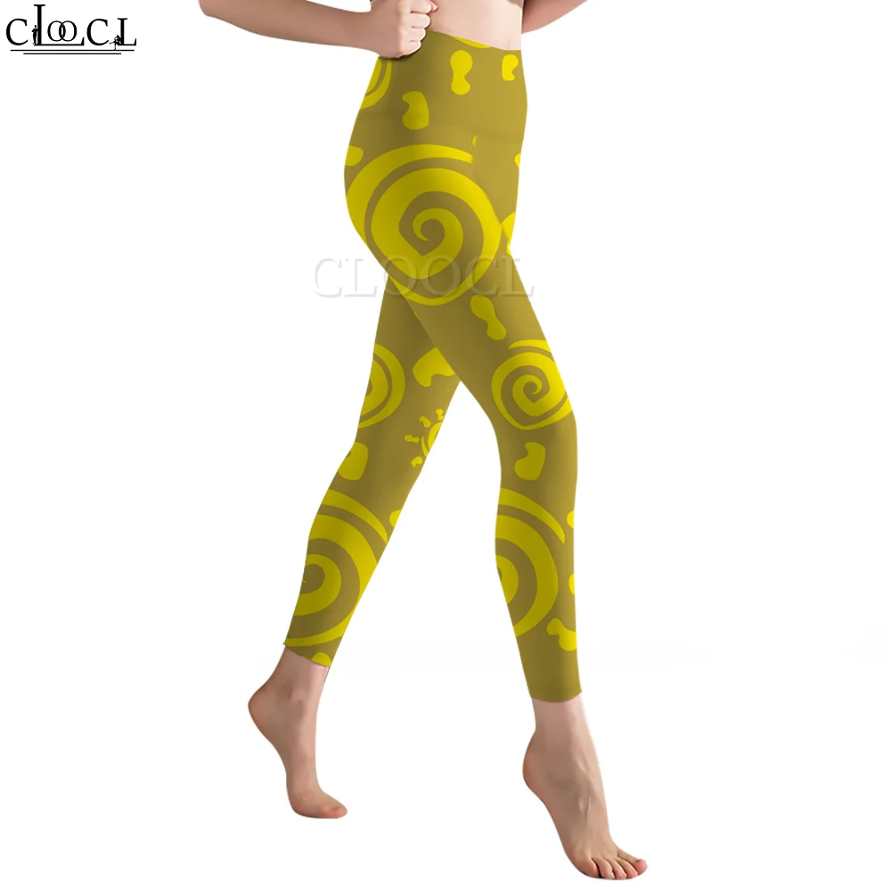 CLOOCL Leggings da donna alla moda Cartoon Sunny Pattern Stampa 3D Pantaloni elastici da allenamento per palestra femminile Pantaloni da yoga Stile Kawaii