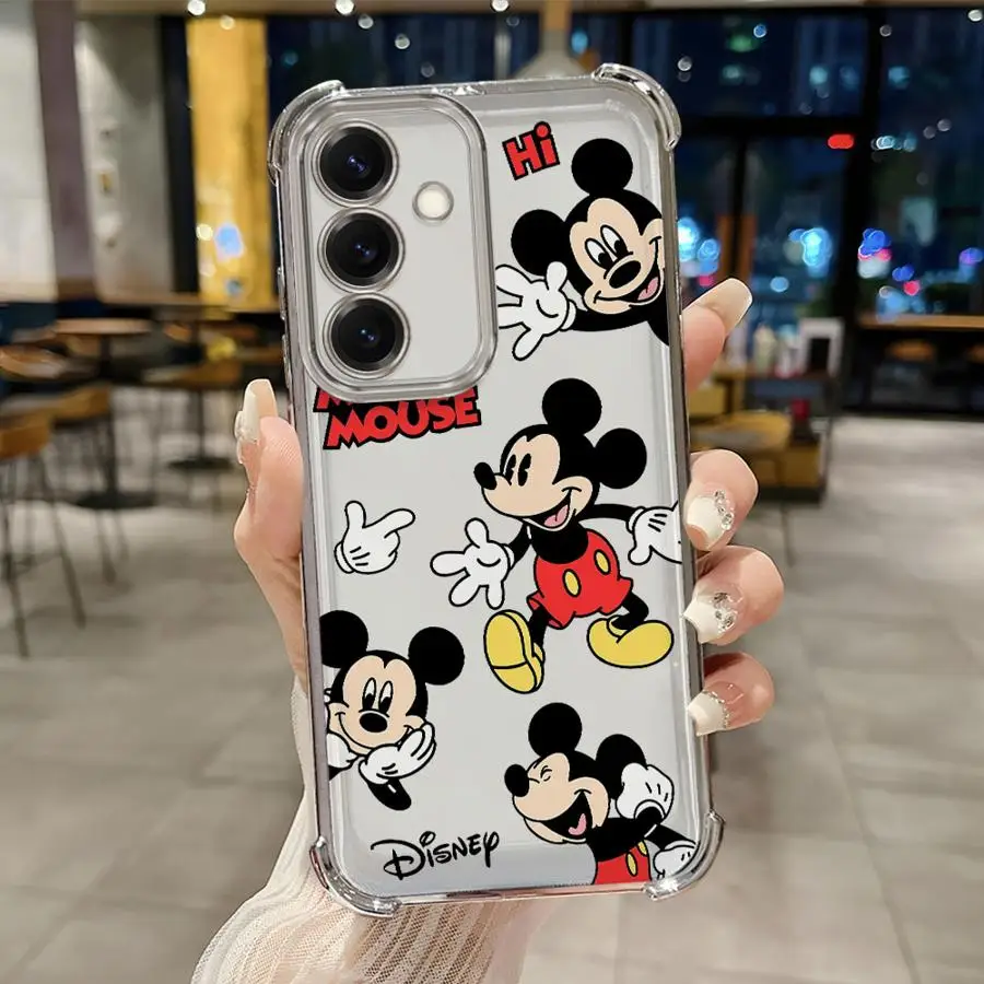 Funda de teléfono suave de Mickey Minnie Mouse de Disney para Samsung Galaxy A24 A14 A25 A34 A15 A16 A23 A23 A12 A35 A33 A22 A32 A13