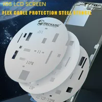 MECHANIC 3PCS UFO Steel Stencil IC Polishing Repair Screen Pop-up LCD Screen Flex Cable Protection for IPhone 11 12 13 Pro Max