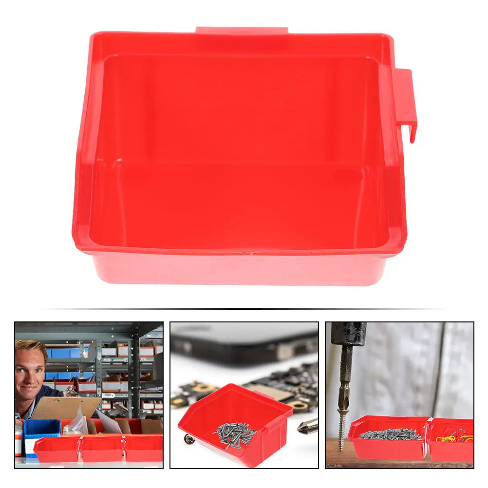 

4Pcs Tool Organizer Stackable Storage Bins Reusable Component Boxes for Workshop Shed Office Organization Solutions