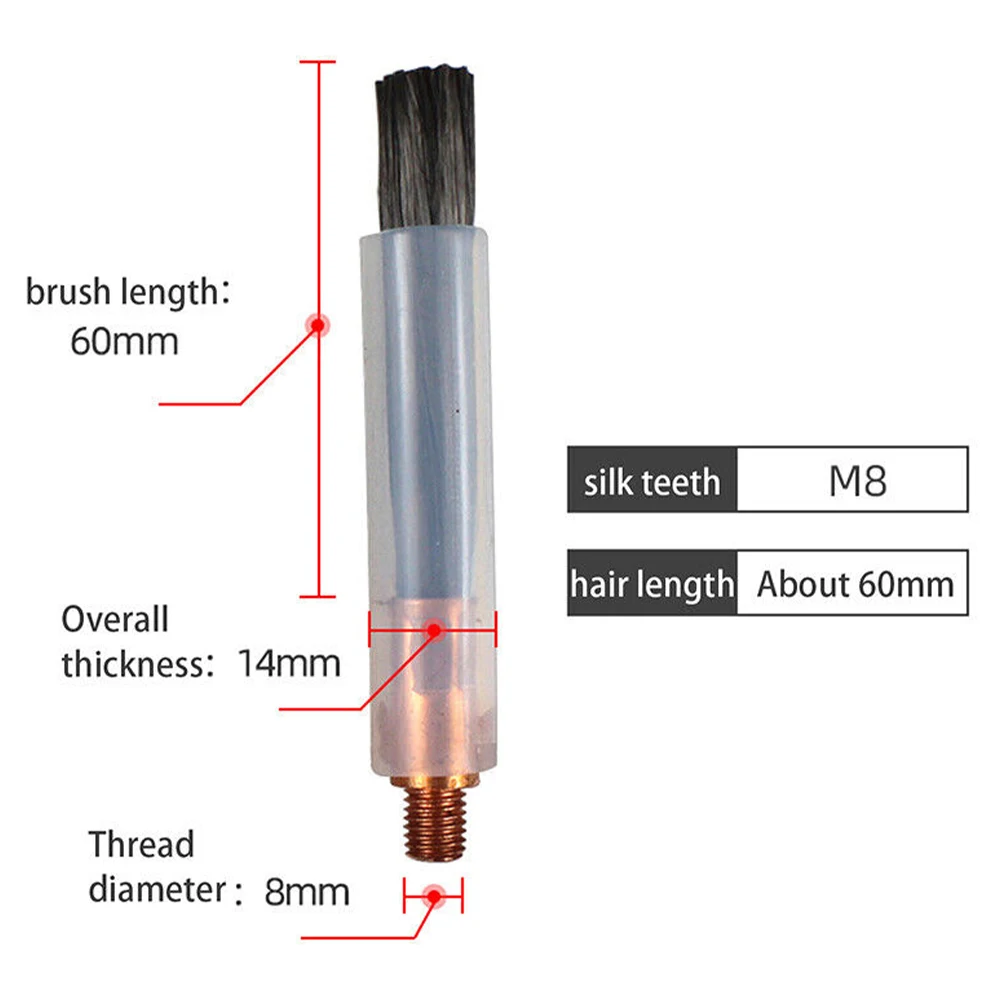 Weld Cleaning Brush M6/M8/M10 For Pickling WIG/MIG/MAG/TIG/aluminum Welding Processes Cleaning Tool