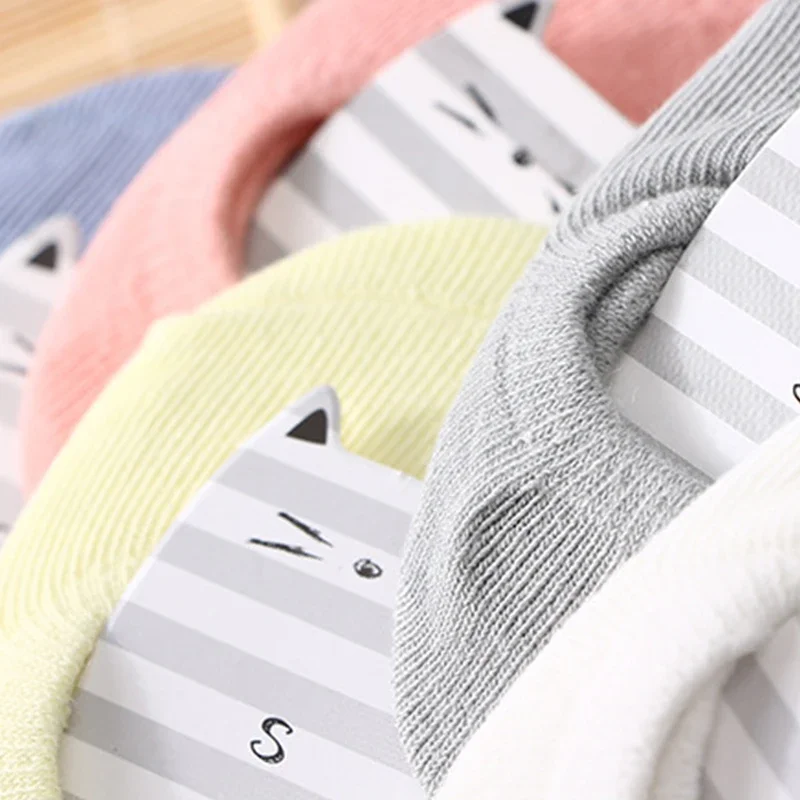 4pairs/Lot  NewBorn Baby Thin Floor Socks Anti-Slip Ankle Short Socks Unisex Boys Girls Infant First Walker Shoes