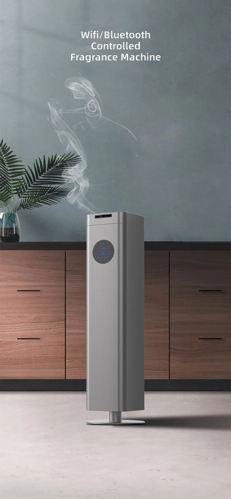 Smart Aroma Diffuser, Automatic Fragrance Machine, Floor Standing Scent Dispenser, Cold Mist Aromatherapy, Home and Office Use