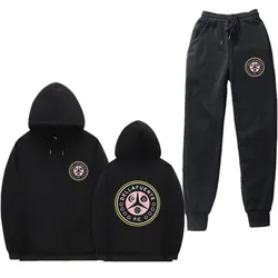 Ensemble de survêtement Dellafuente pour hommes, marque imprimée, 15 couleurs chaudes, deux pièces adt sweats à capuche + pantalons jogging ensembles à capuche S-3XL 2023