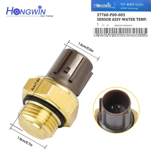 Imagen 2 del producto Nuevo 37760-P00-003 37870-PJ7-003 37750-PH2-014 Sensor de temperatura del refrigerante para Honda Civic 1996-2000