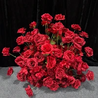 40cm 60cm White Red Artificial Flower Ball Rose Wedding Table Centerpiece Ball Window Display Event Party Stage Road Lead Floral 2