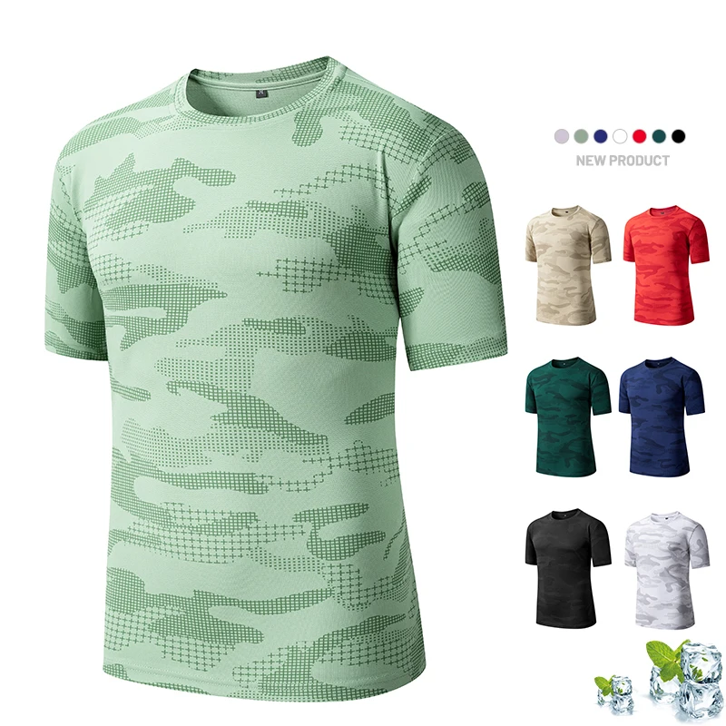 

New 2025 Summer Men's T-shirt Camouflage Short Sleeve T-Shirt Casual Business Loose Comfortable Skin-friendly Breathable T shirt