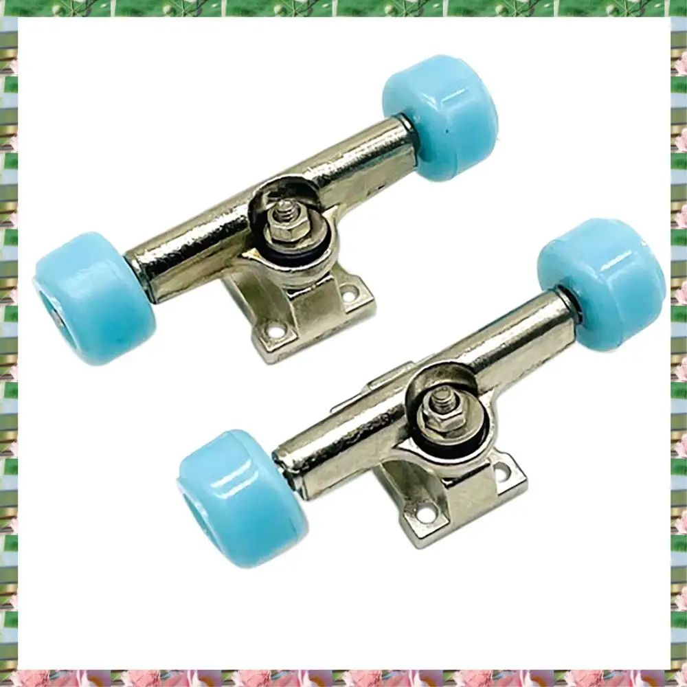 스포츠 2 조각 핑거 스케이트 보드 데크 브래킷 미니 핑거 보드 롤러 스케이트 스쿠터 모델 용 합금 부품, 2 조각 핑거 스케이트