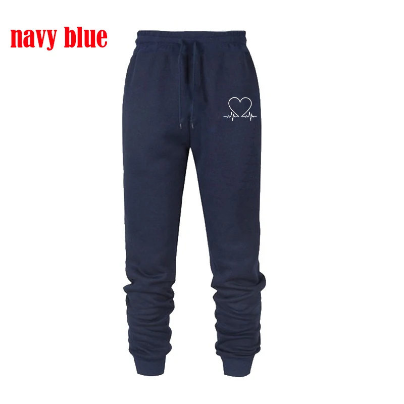 New Heart Printed Womens Pants Loose Long Pants Outwear Joggers Trousers All Seasons Sweatpants Jogging Pants for Ladies