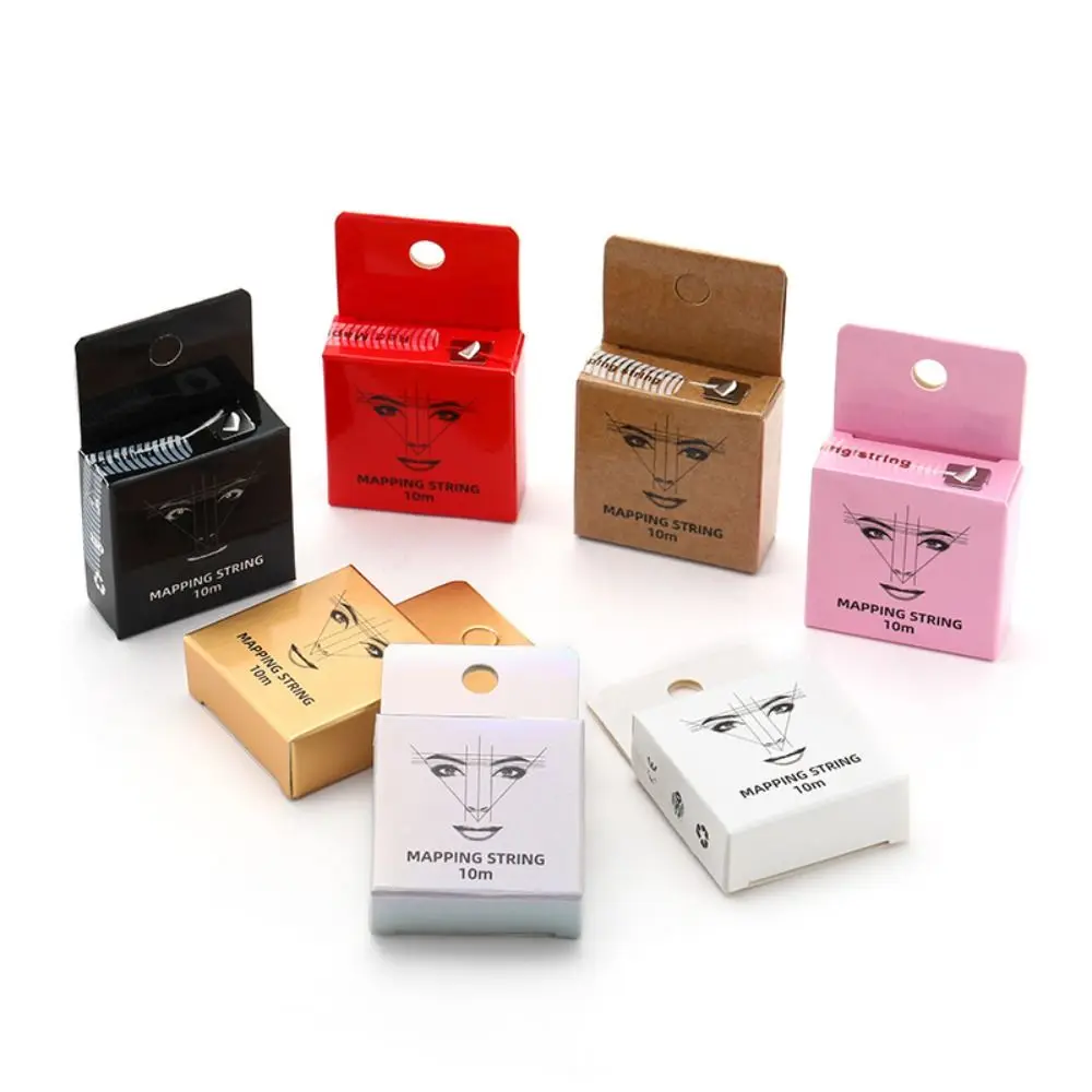 

10m Mapping Eyebrow Marker Thread Pre-Inked Microblading Eyebrow Tattoo Thread PMU String Eye Makeup Tools Eyebrow Drawing Tool