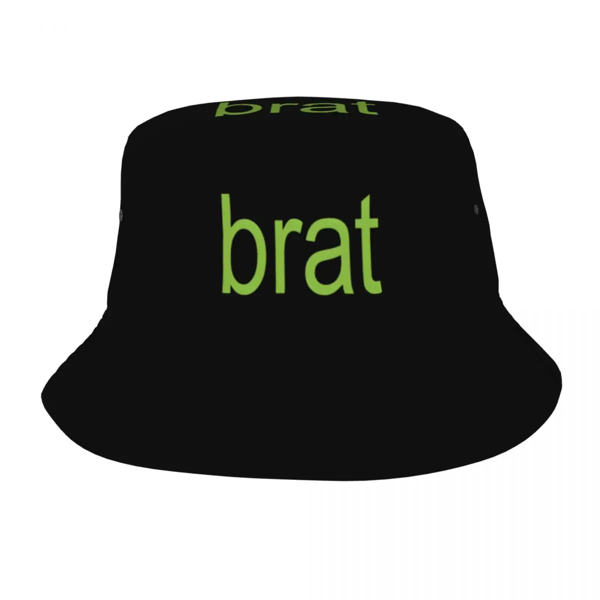 Sombrero de pescador de estilo Brat Album para mujer, gorra de cubo verde empaquetable, deportes al aire libre, Charli Xcx, sombrero de playa de verano