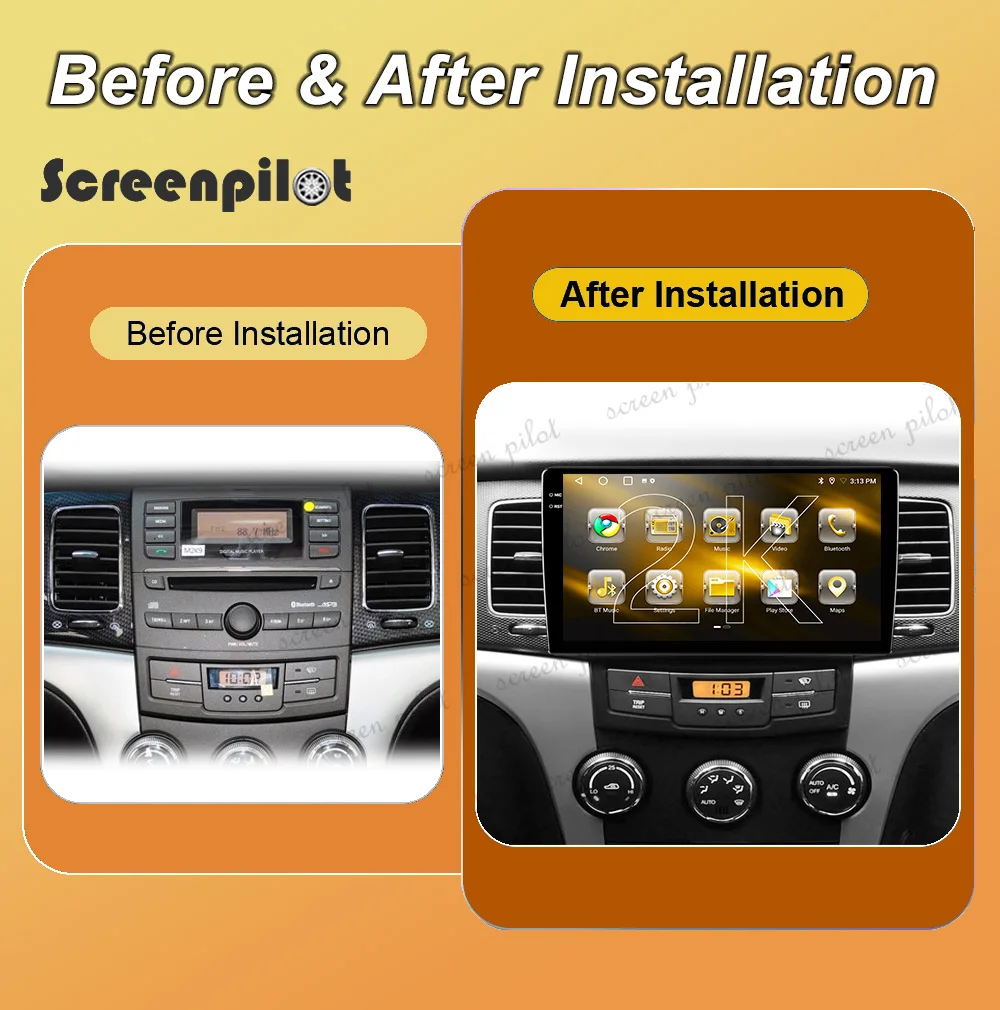 Car Radio Android 16 For SsangYong Korando 3 Actyon 2 2010- 2013 GPS Navigation Multimedia Video Player Carplay Touch Screen RDS