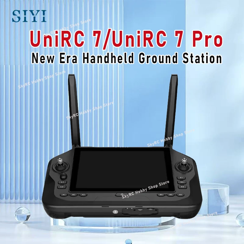 

SIYI UniRC 7 / UniRC 7 Pro 7-дюймовый двухчастотный диапазон 2,4 и 5 ГГц Ручная заземляющая станция Смарт-контроллер с 1080P