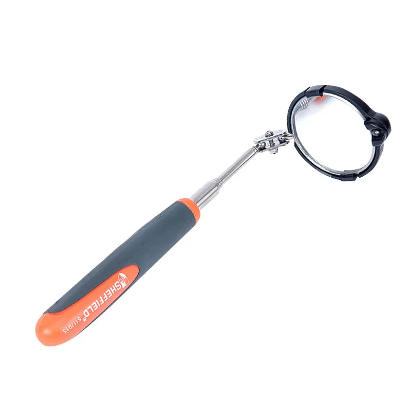 Telescopic Inspection Mirror with Light Endoscope Service Reflector Universal Underbody Inspection