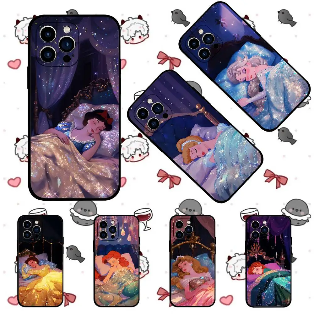 Beauty Princess-S Cute Phone Case Phone Case For IPhone 17 16 15 14 13 12 11 X XR XS Plus Pro Max Mini Soft Black Cover