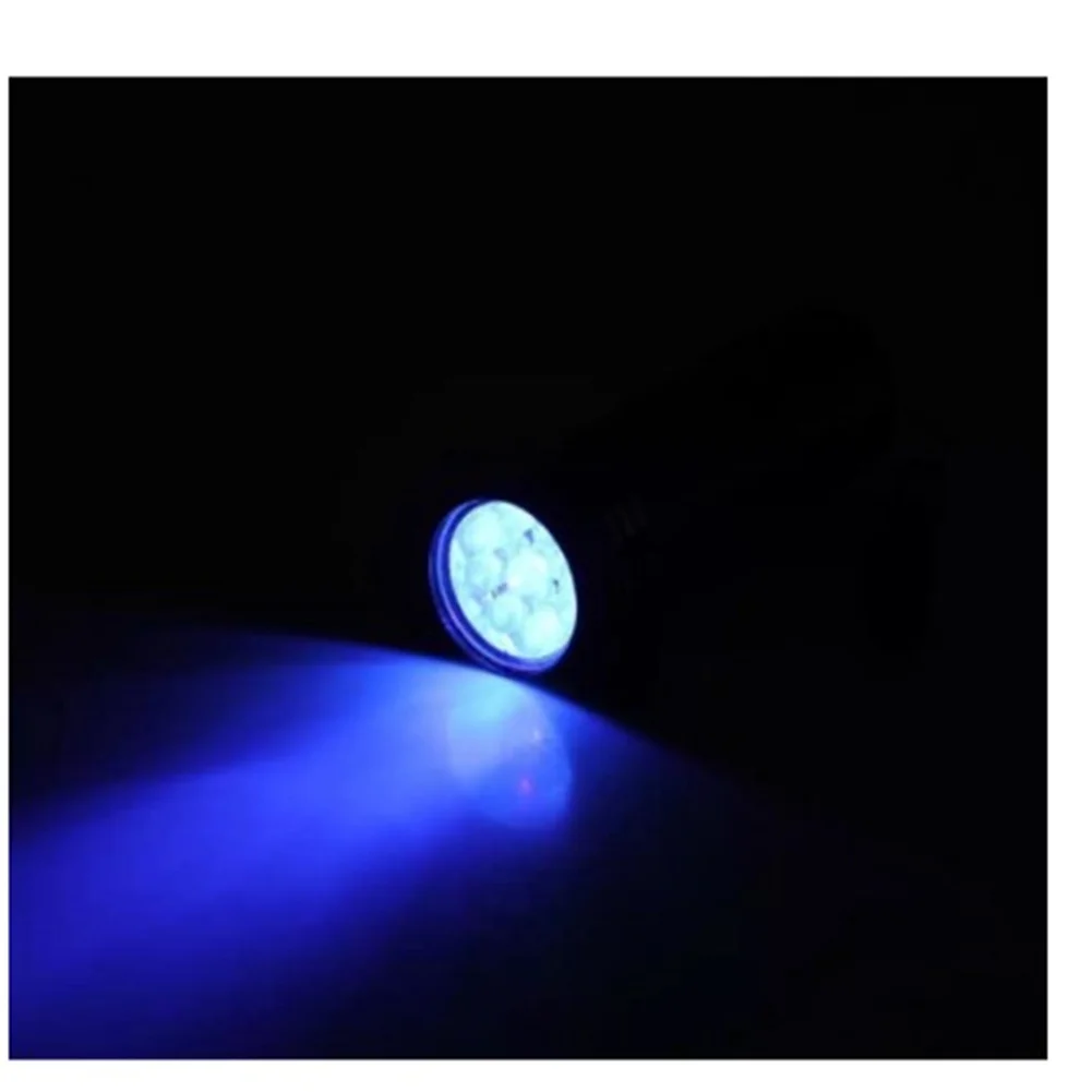 Mini lampe de poche à ultraviolets LED, torche structurels ente multifonctionnelle, lampe de secours étanche, lampe extérieure légère, 9 UV