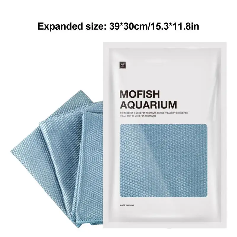 Quick Dry Aquarium Fish Tank Cleaning Cloth Towel Super Fiber Cleaning Tool Towel Strong Absorbent Scrubbing Glass Towel