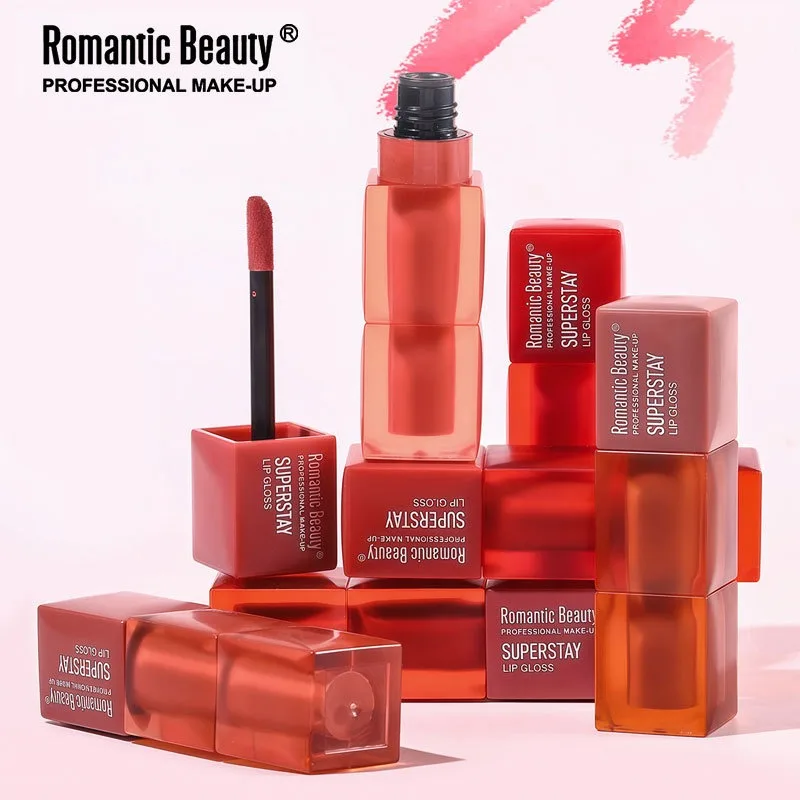 Lucidalabbra Opaco Morbido, Rossetto Liquido Idratante Super Resistente, Impermeabile, Lunga Durata, Leggero e Anti-sbavatura