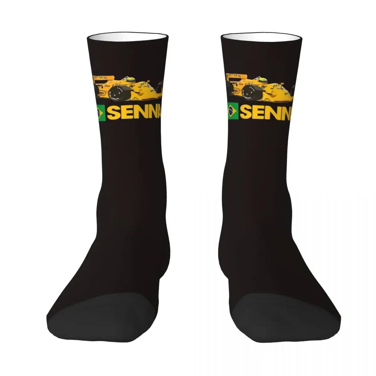 Ayrton Senna Socks Fashion Stockings Autumn Anti Skid Couple Socks Comfortable Printed Climbing Socks