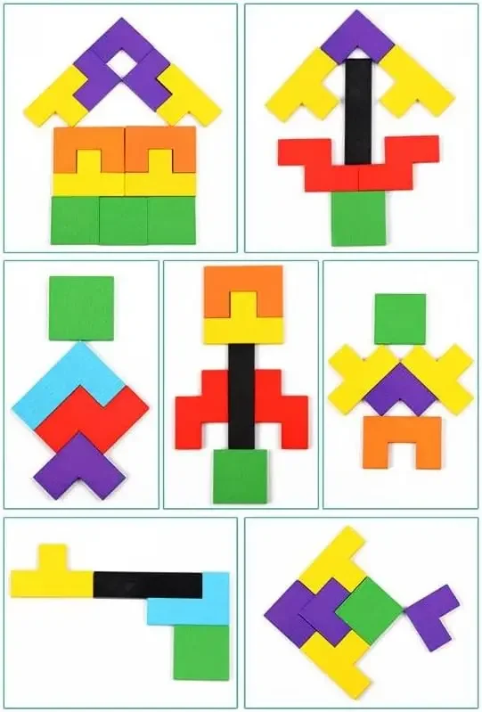 Planche de Puzzle, blocs de construction, bricolage, Collection de panneaux intelligents, cadeau créatif, jouets en bois, jeux pour enfants