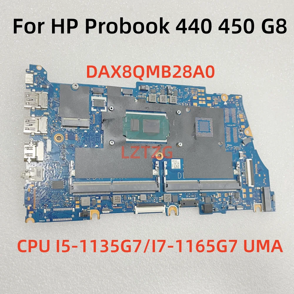 

DAX8QMB28A0 для HP ProBook 440 G8 450 G8, материнская плата ноутбука, процессор I5-1135G7 I7-1165G7 DDR4, 100% протестировано, ОК