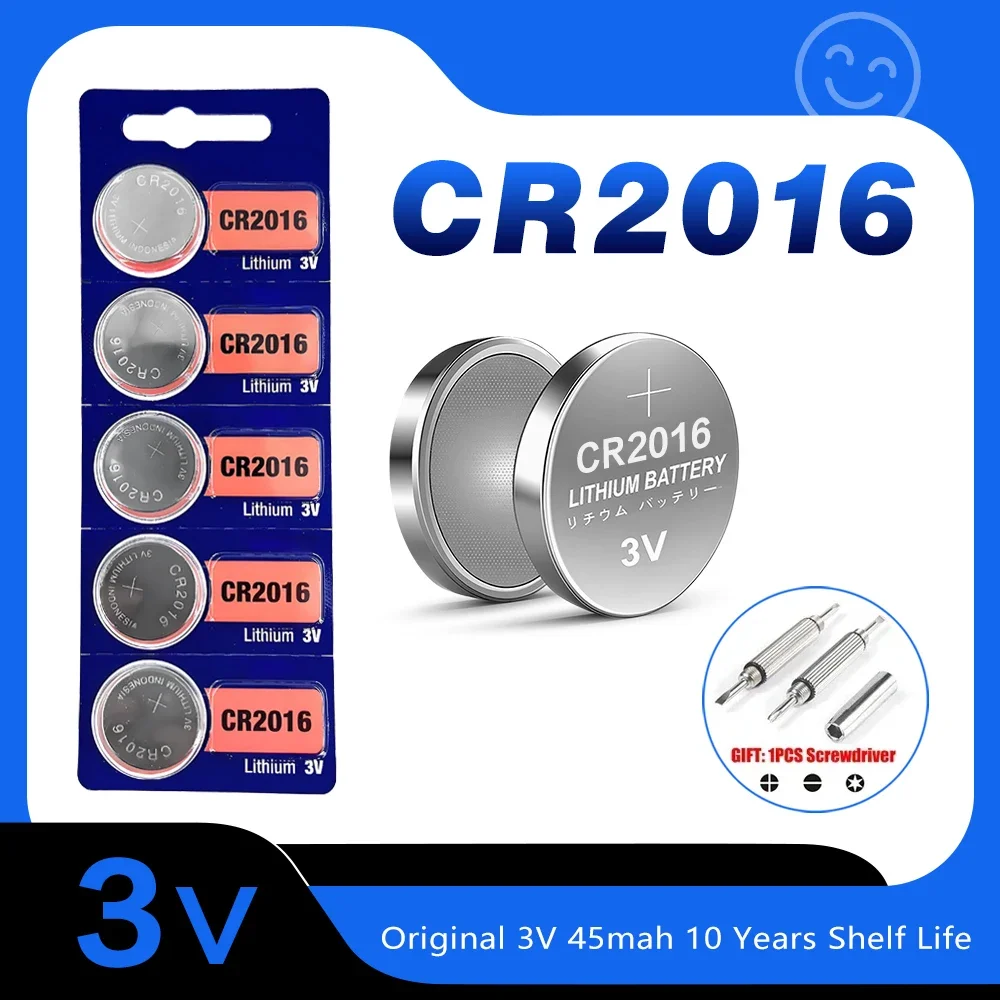 Original For SONY  CR2016 Button Battery For Watch Car Remote Control Calculator Scales Shavers DL2016 BR2016 Coin Cells