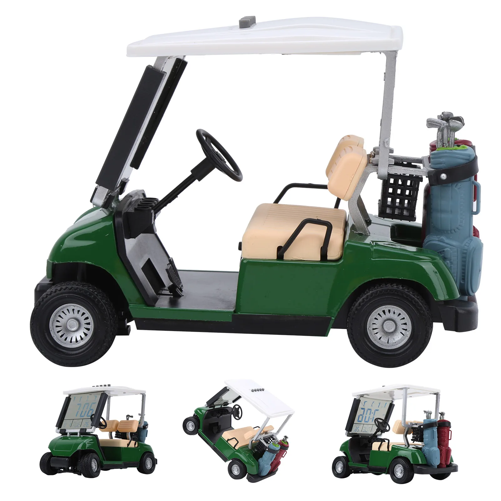 Perpetual Calendar Cart Plastic  Perpetual Calendar  Car Present Gift Miniature  Cart Clock Accessory