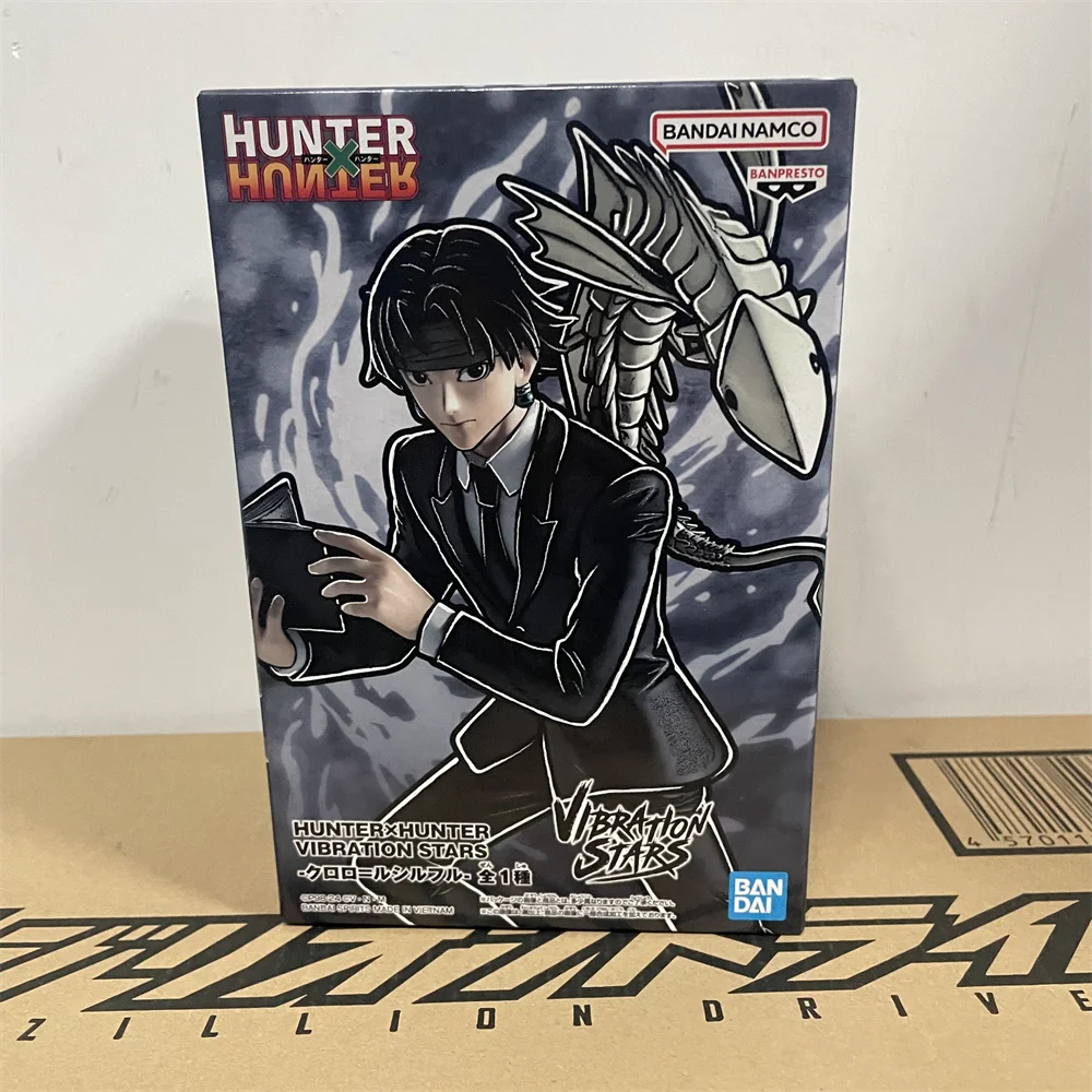 In Stock Original Hunter×Hunter VIBRATION STARS Chrollo Lucilfer Anime PVC Action Figure Collector Toys for Children Gift 17cm