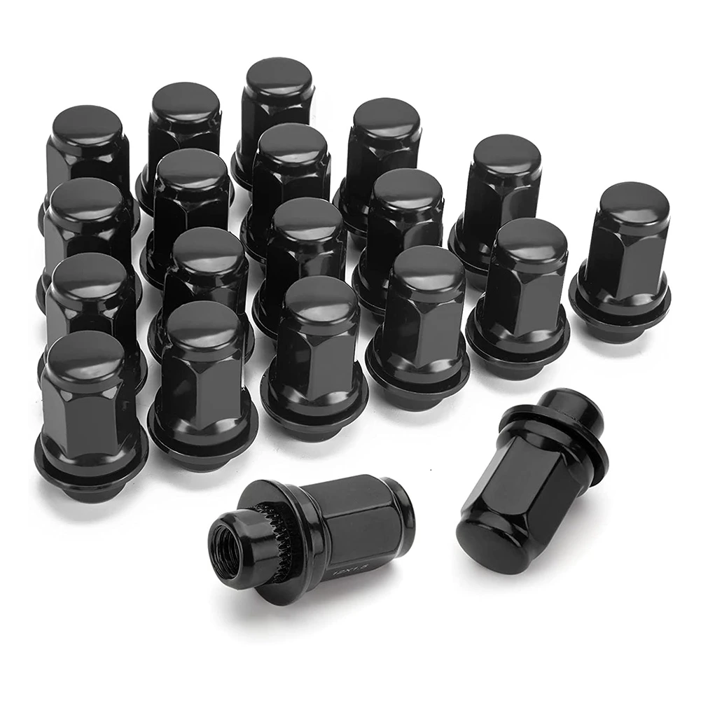 

12Mmx1.5 Wheel Lug Nuts for Toyota Tacoma 4 Runner FJ Cruiser, Fit for Most 5 Lug 6 Lug Factory Wheels