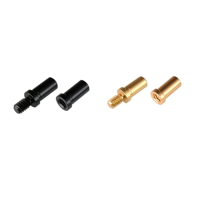 

1 Pair Aluminum Screw Mount Connectors 1/4 Male & Female Converters Screws Head
