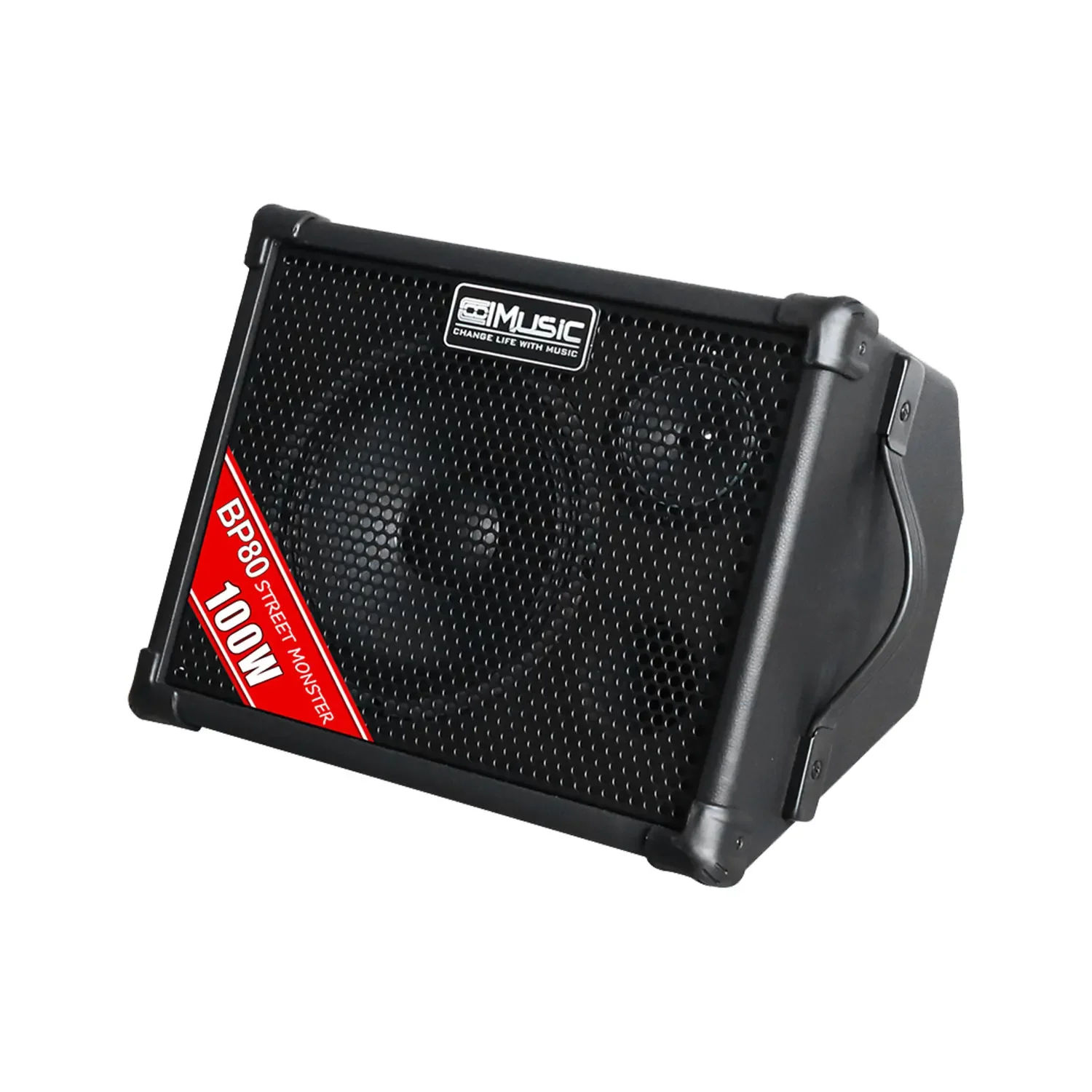 COOLMUSIC 100W Rechargeable Outdoor Amplifier Vocal Karaoke Speaker Acoustic Guitar Amplifier