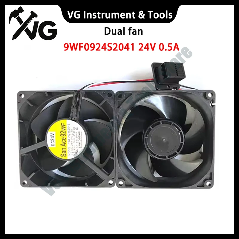 New original for 9WF0924S2041 24V 0.5A 9cm 9232 CNC machine tool Fanuc drive fan,Dual fan