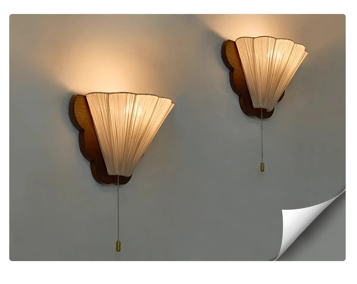 French-Style Butterfly Wall Lamps for Bedroom Corridor Staircase Living Room Entrance- Bedside
