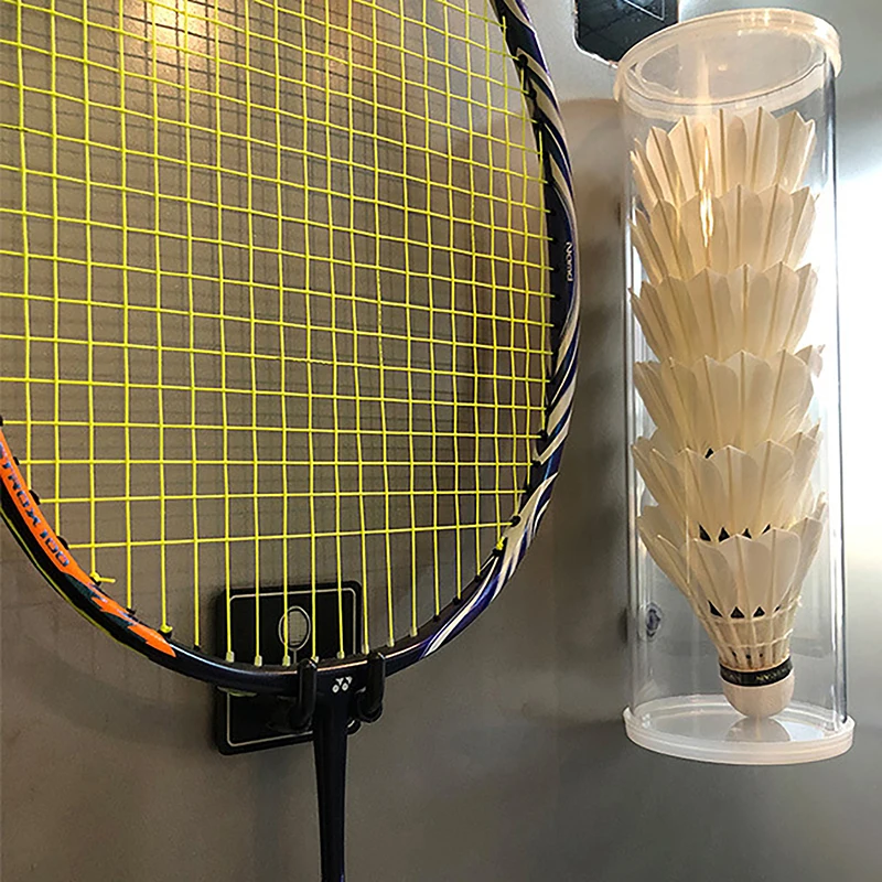 Wall Mounted Racket Holder Tennis Racket Holder Badminton Racket Holder Stainless Steel Wall Hook Storage Rack