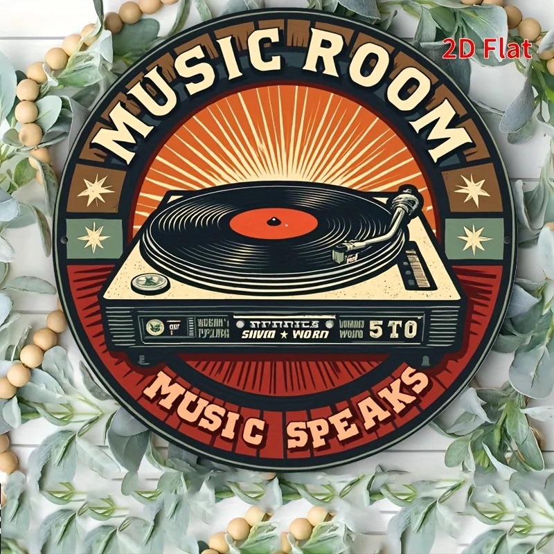 1 Vintage-Vinyl-Schallplatte – Mini-Musikdekoration, geeignet für Häuser, Bars, Restaurants und Musikräume (aus Holz)