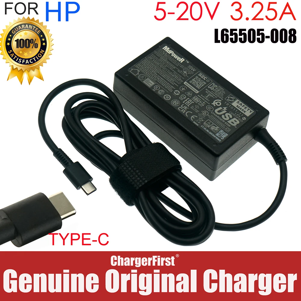 HP 65W USB-C AC DC Adapter Charger For HP 20V 3.25A Type C TPN-LA23 TPN-HA01 L65505-008 L6744-001 TPN-CA06 Power Supply - Aliexpress Deal