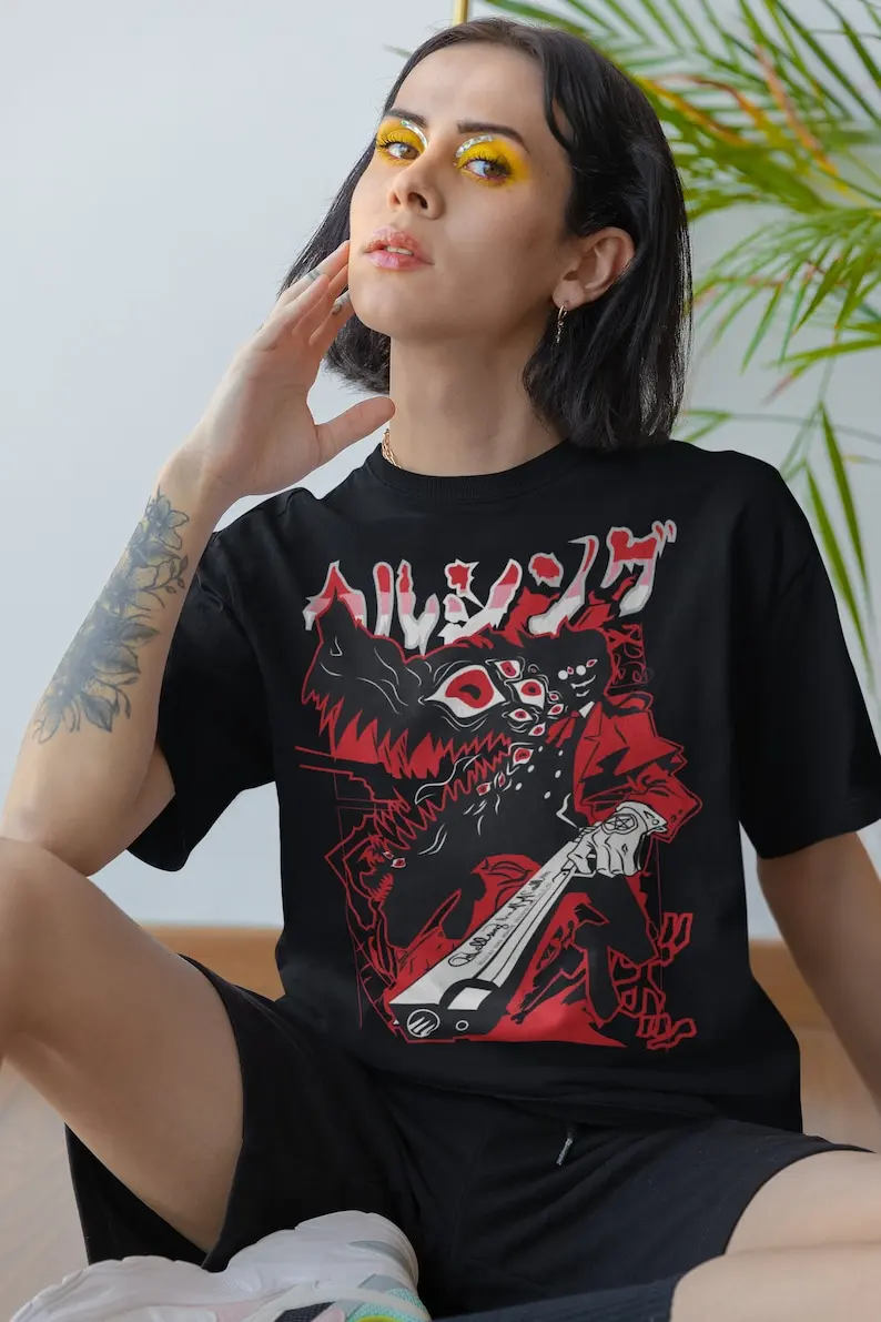 Hellsing Shirt  Anime   Alucard Hellsing Ultimate Vampire  Japanese   Anime Unisex Shirt