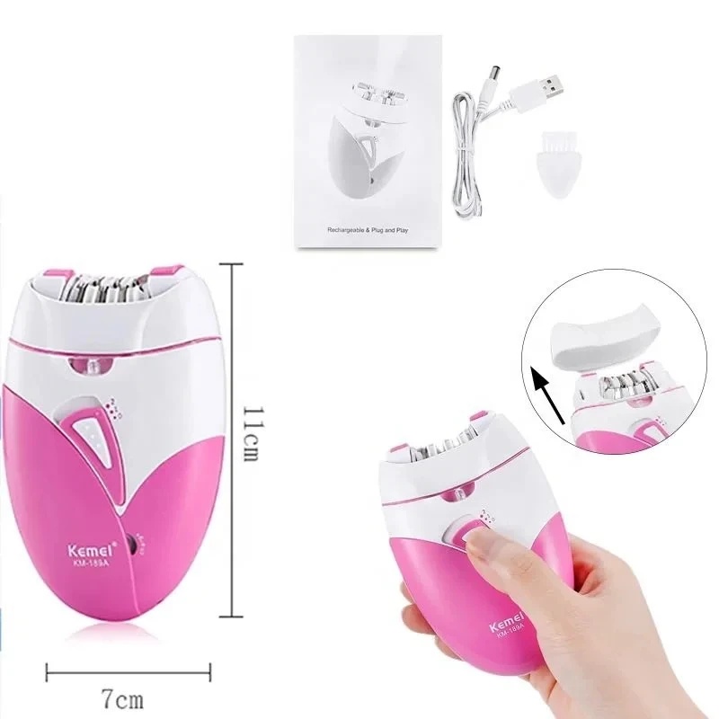 Komei Hair Removal Device KM-189A Electric Face Puller Hair Removal Device USB Charging Hair Removal Device Hair Removal Device