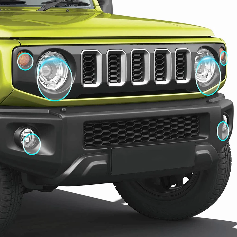 ملصق شفاف مضاد للخدش ومدخن للمصابيح الأمامية والخلفية لسيارة سوزوكي جيمني JB64 سييرا JB74W 2019 2020 2021 2022 2023 2024 2025 #4