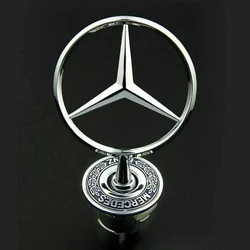 Star Bonnet - Badge for Car Hood Front Chrome Logo Hood Marking for Benz C E S Class W204 W205 W212 W213 W211 W220 W222 W223