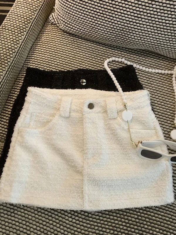 

Женская юбка А-силуэта с высокой талией, теплая, повседневная, весна-осень, новинка, облегающая, сексуальная, для офиса, в корейском стиле